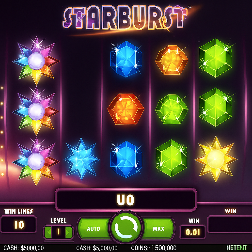Eurogold - Starburst Slot Game - NetEnt